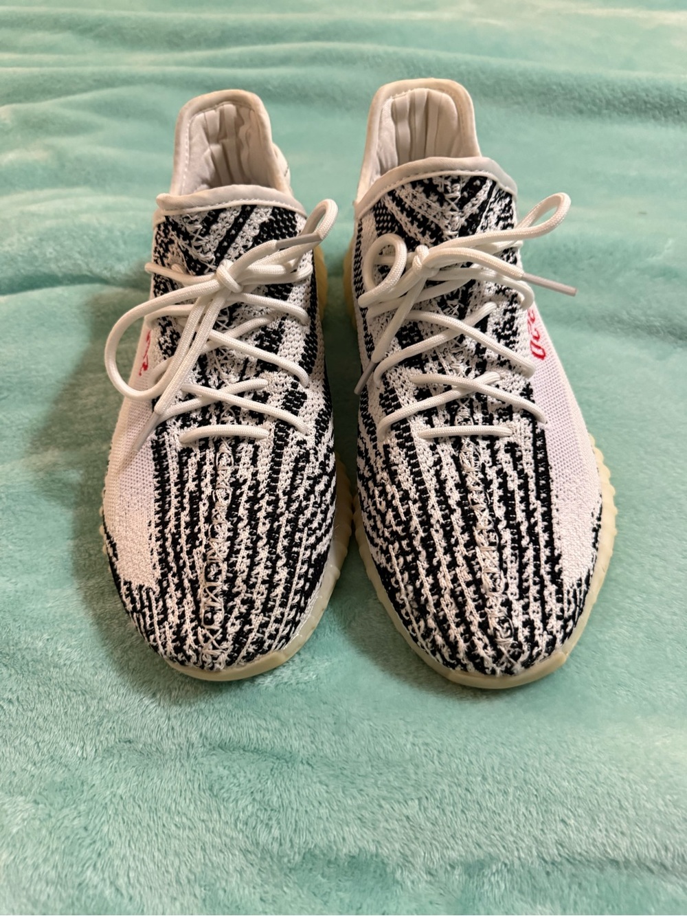 Yeezy Boost 350 V2 Zebra Black and White Sneakers